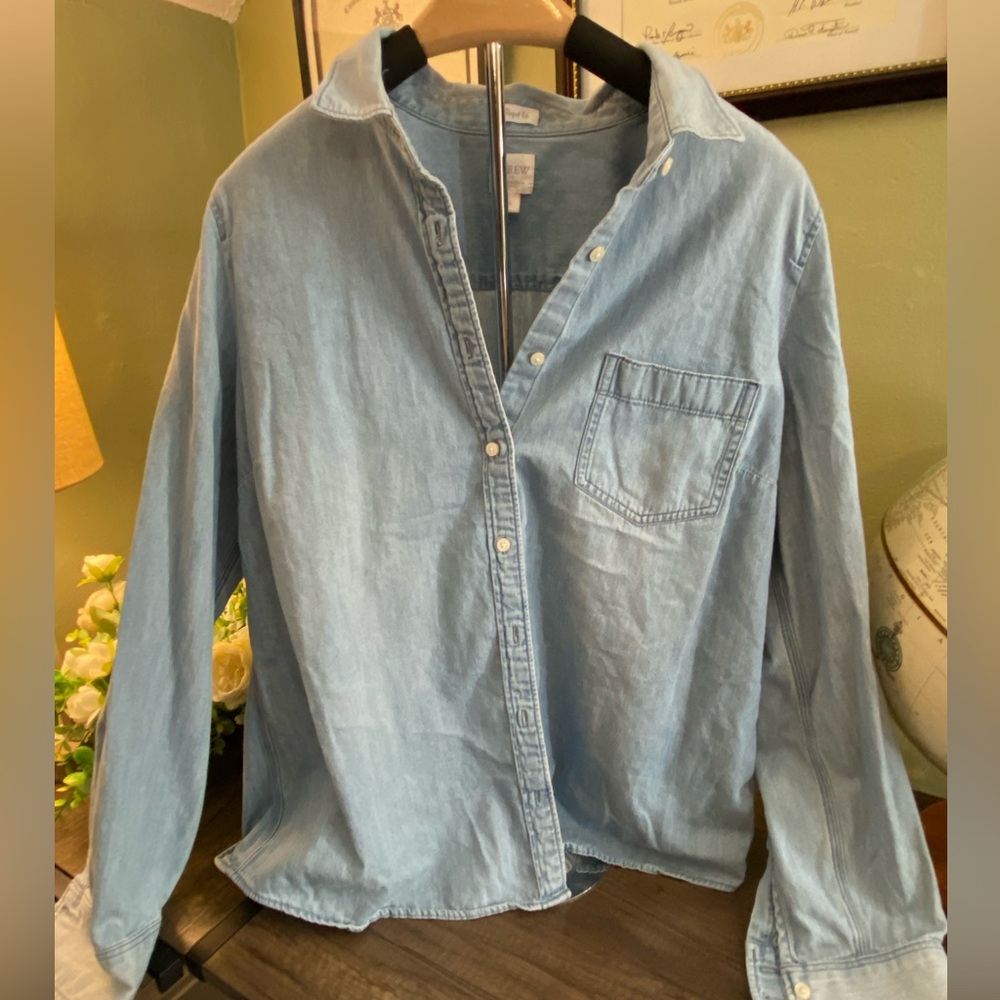 J. Crew Light Blue Casual Button Down Shirt